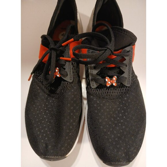 Disney Minnie Mouse Women's New Balance Running Sneakers Size 10 Black/Red - Picture 2 of 11